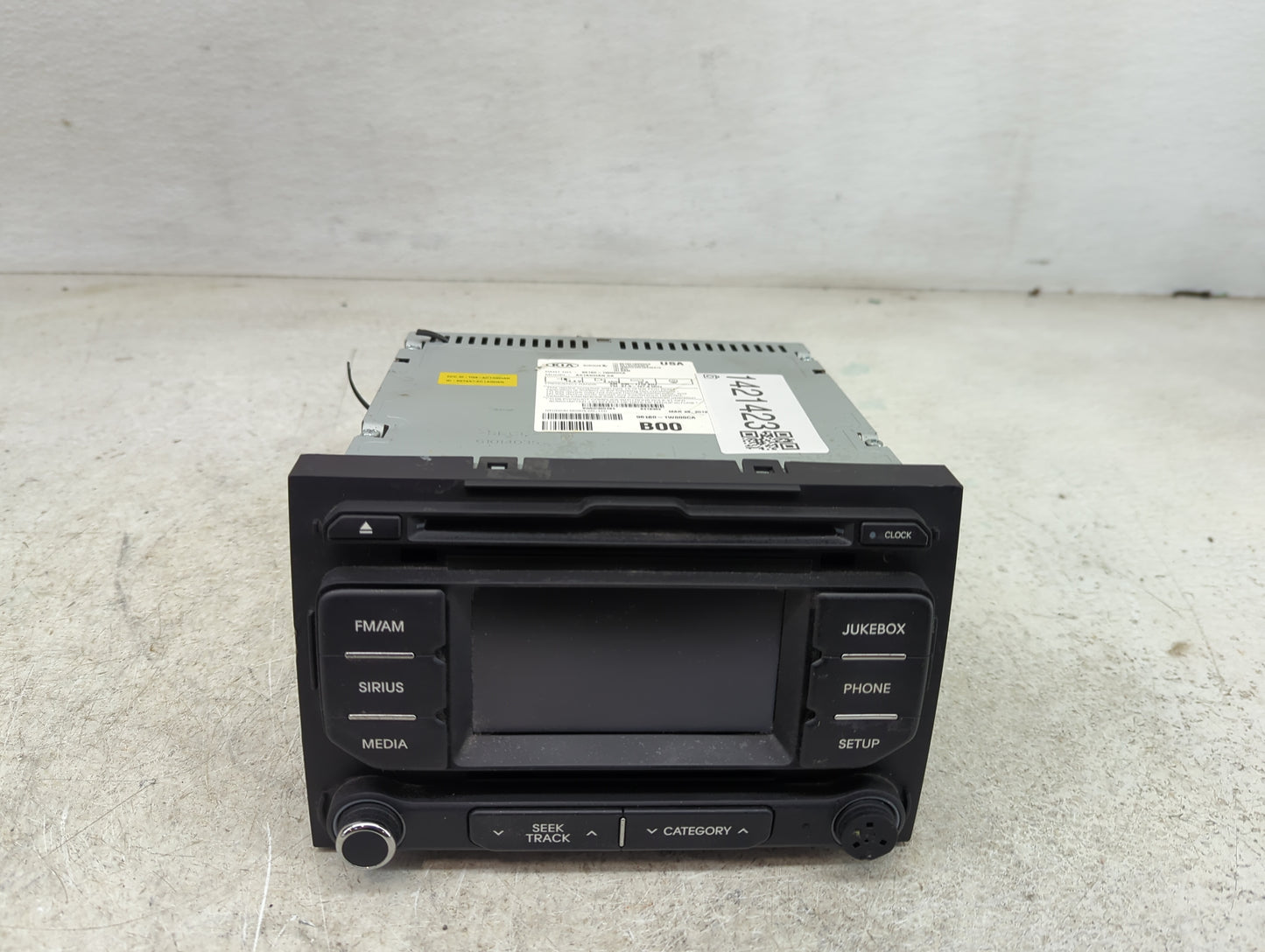 2012-2015 Kia Rio Radio AM FM Cd Player Receiver Replacement P/N:96160-1W000CA Fits Fits 2012 2013 2014 2015 OEM Used Auto P