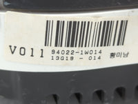 2012-2015 Kia Rio Instrument Cluster Speedometer Gauges P/N:94022-1W014 Fits Fits 2012 2013 2014 2015 OEM Used Auto Parts - 