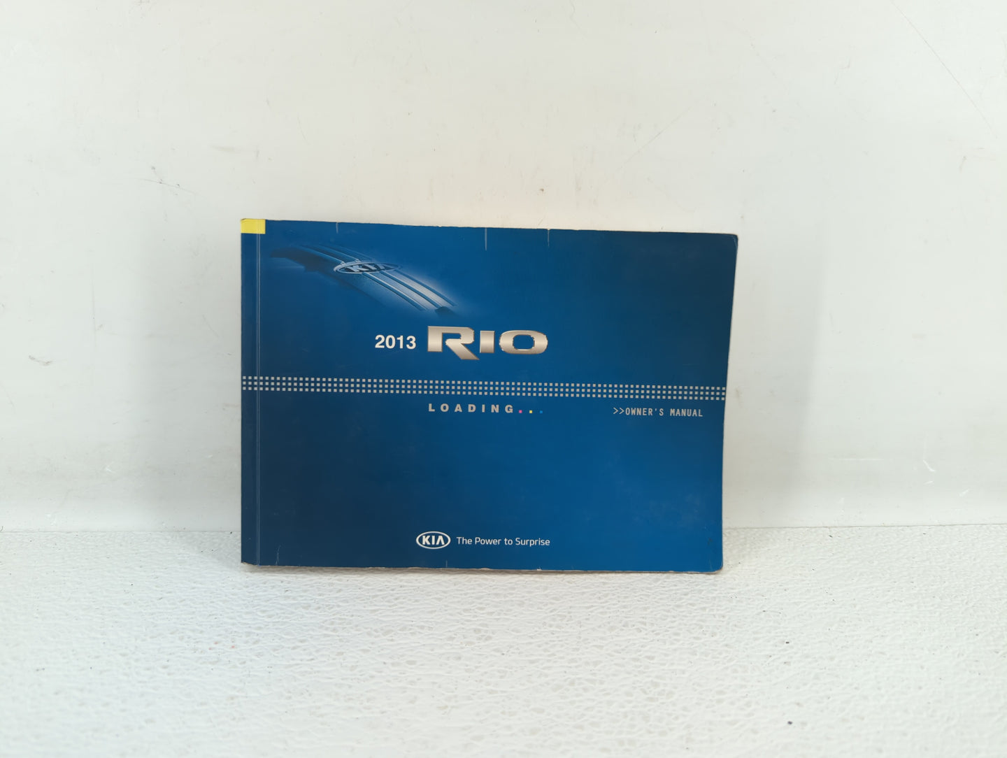 2013 Kia Rio Owners Manual Book Guide OEM Used Auto Parts - Oemusedautoparts1.com