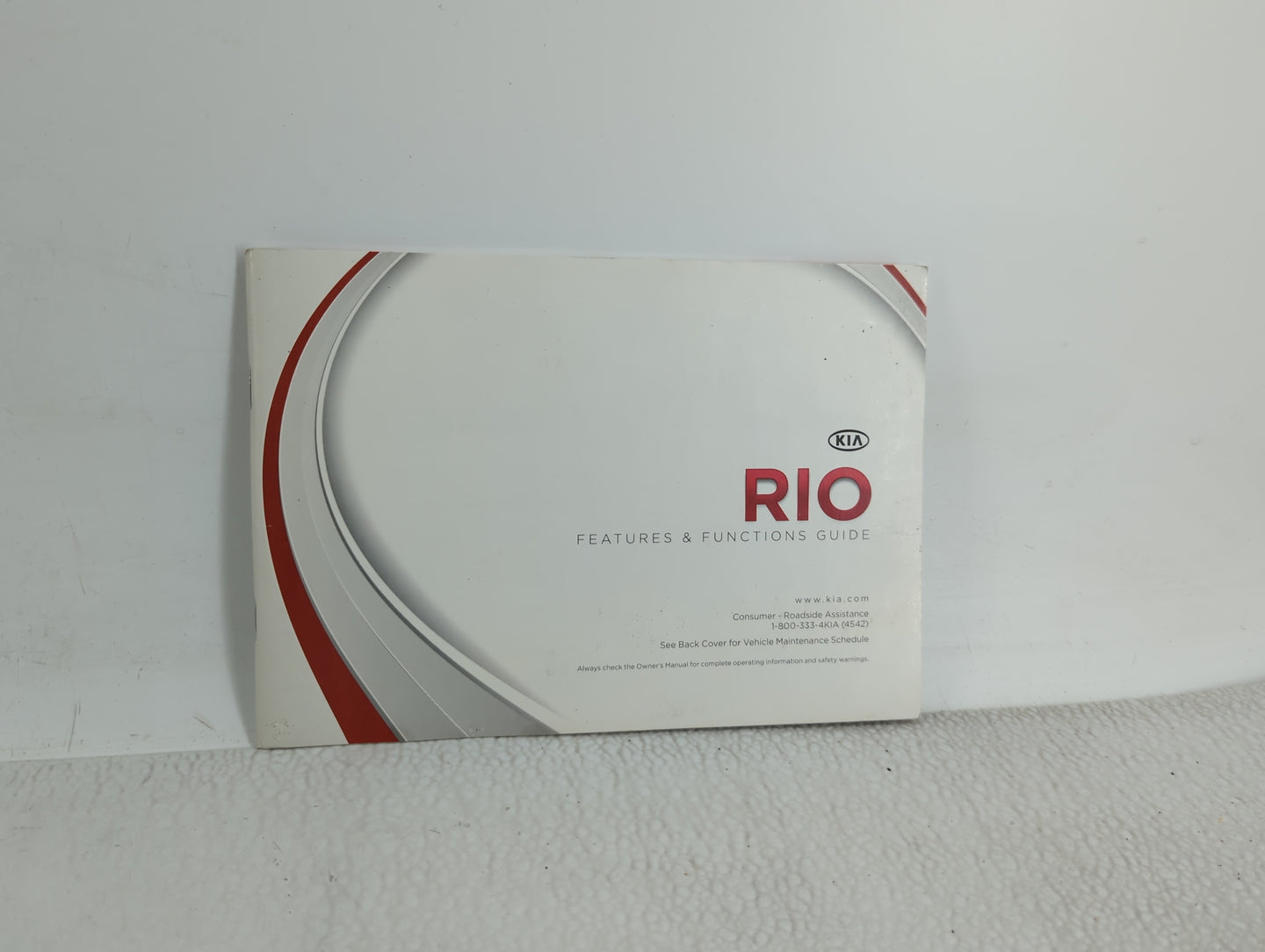 2013 Kia Rio Owners Manual Book Guide OEM Used Auto Parts - Oemusedautoparts1.com
