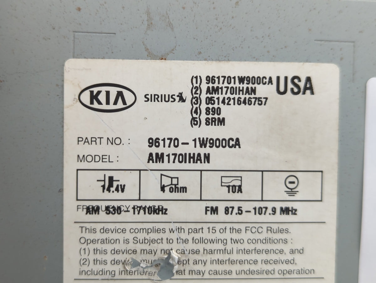 2012-2015 Kia Rio Am Fm Cd Player Radio Receiver 520512 - Oemusedautoparts1.com