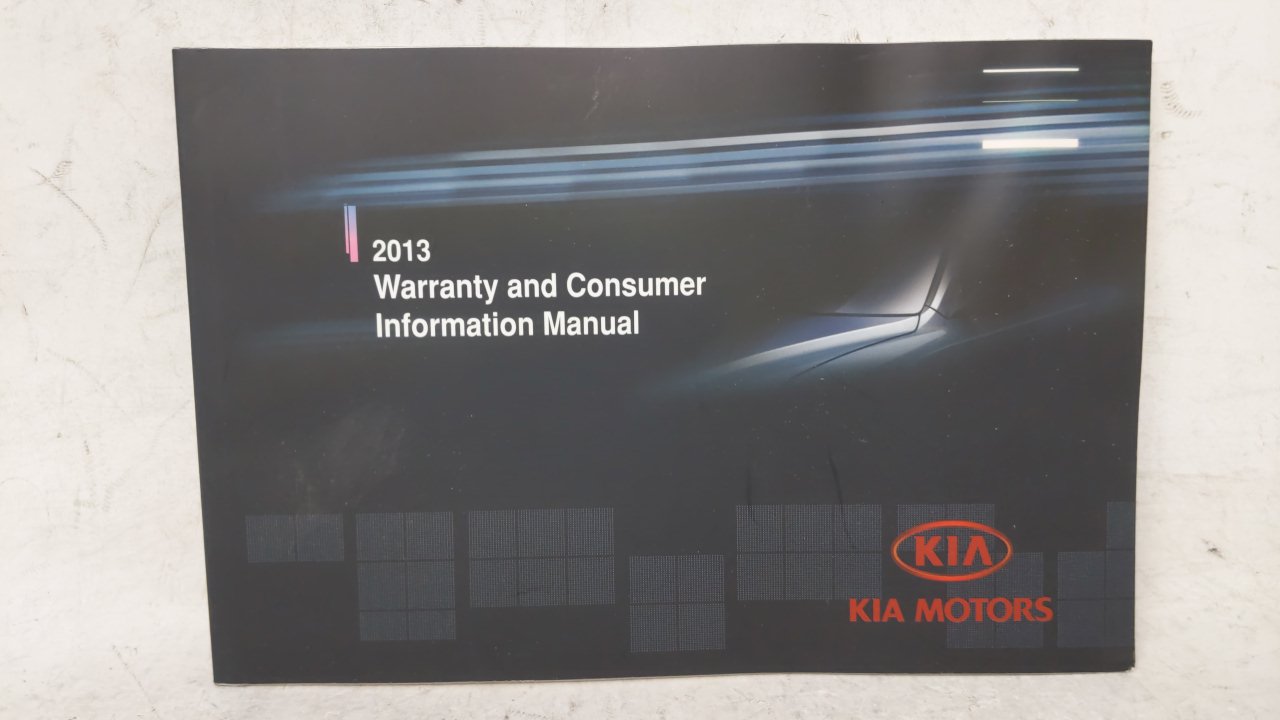 2013 Kia Rio Owners Manual Book Guide OEM Used Auto Parts - Oemusedautoparts1.com