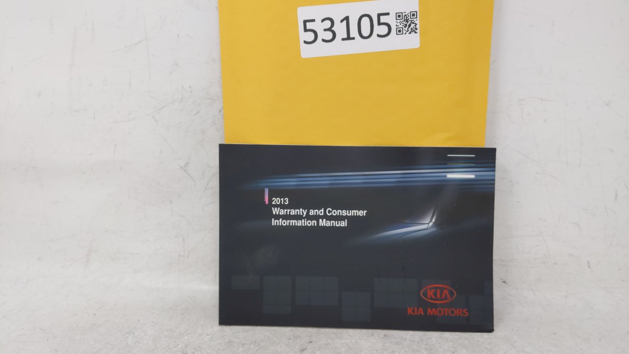 2013 Kia Rio Owners Manual Book Guide OEM Used Auto Parts - Oemusedautoparts1.com