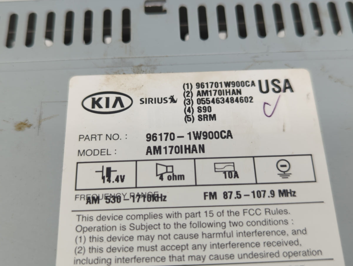 2012-2015 Kia Rio Am Fm Cd Player Radio Receiver 539992 - Oemusedautoparts1.com