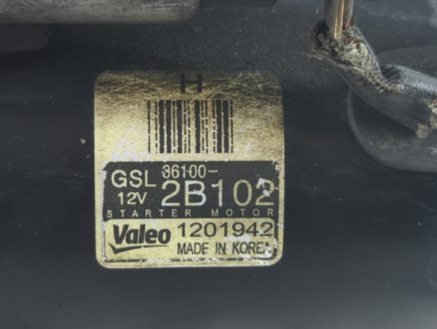 2013-2014 Kia Rio Car Starter Motor Solenoid OEM P/N:1201942 36100-2B102 Fits Fits 2012 2013 2014 2015 2016 2017 OEM Used Au