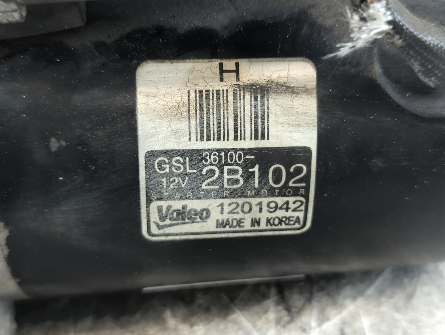 2013-2014 Kia Rio Car Starter Motor Solenoid OEM P/N:1201942 36100-2B102 Fits Fits 2012 2013 2014 2015 2016 2017 OEM Used Au
