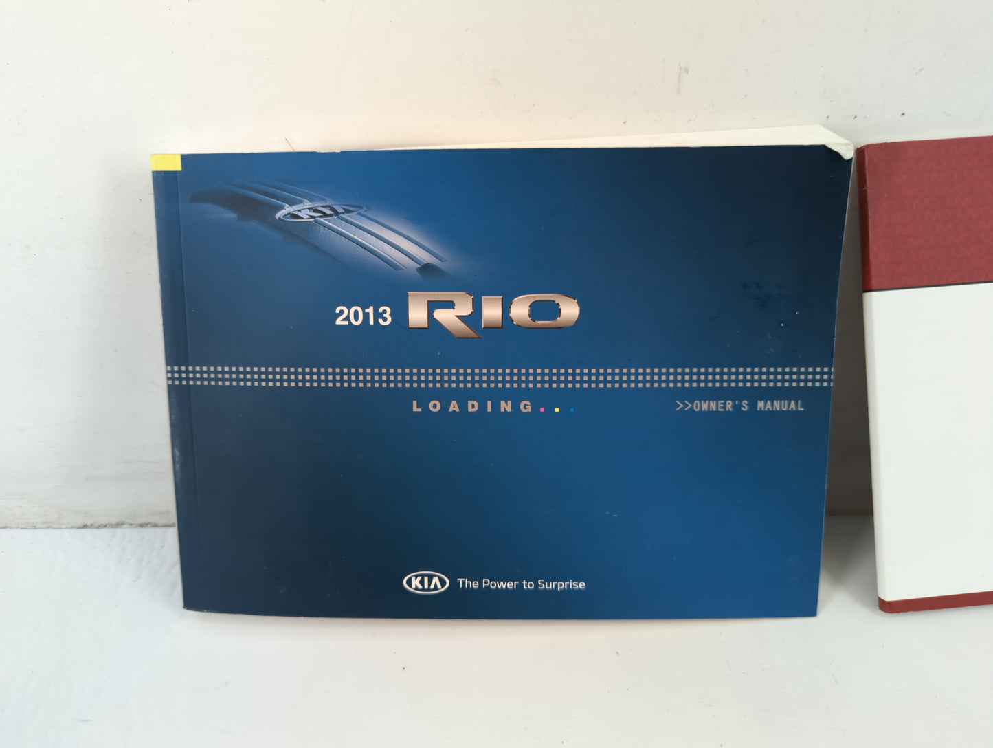 2013 Kia Rio Owners Manual Book Guide P/N:A1W0-EU2DH OEM Used Auto Parts - Oemusedautoparts1.com