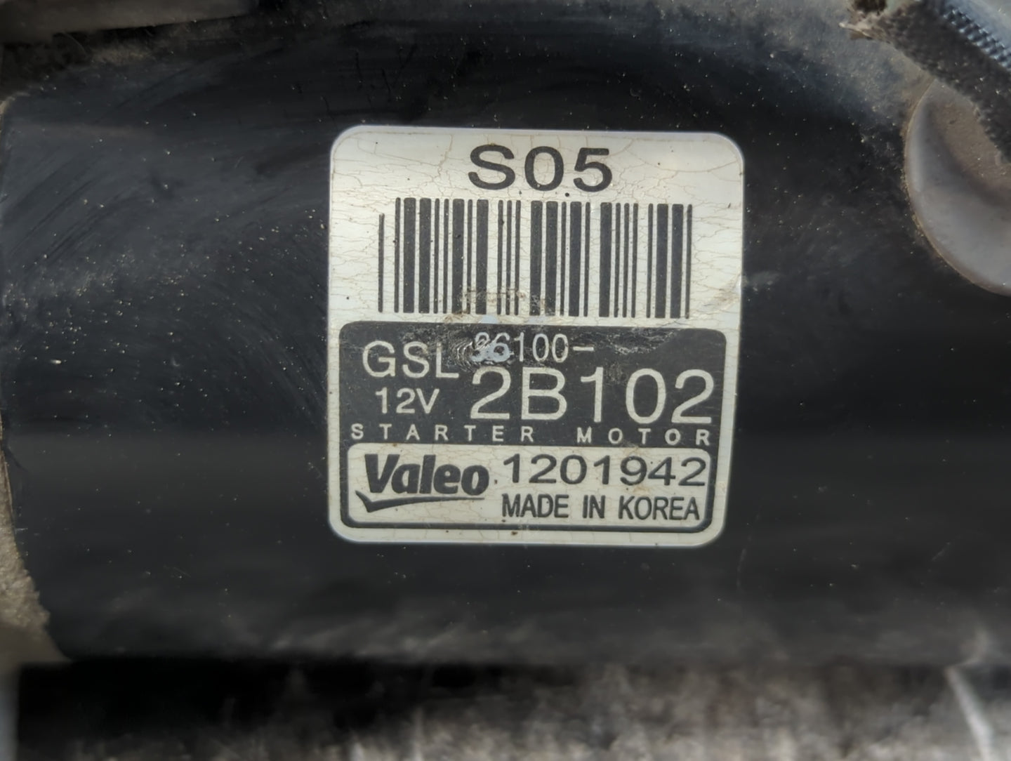 2013-2014 Kia Rio Car Starter Motor Solenoid OEM P/N:1201942 36100-2B102 Fits Fits 2012 2013 2014 2015 2016 2017 OEM Used Au