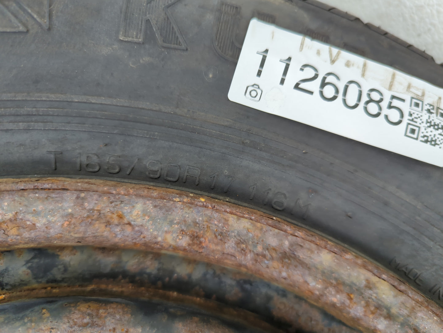 2011-2020 Kia Sorento Spare Donut Tire Wheel Rim Oem - Oemusedautoparts1.com