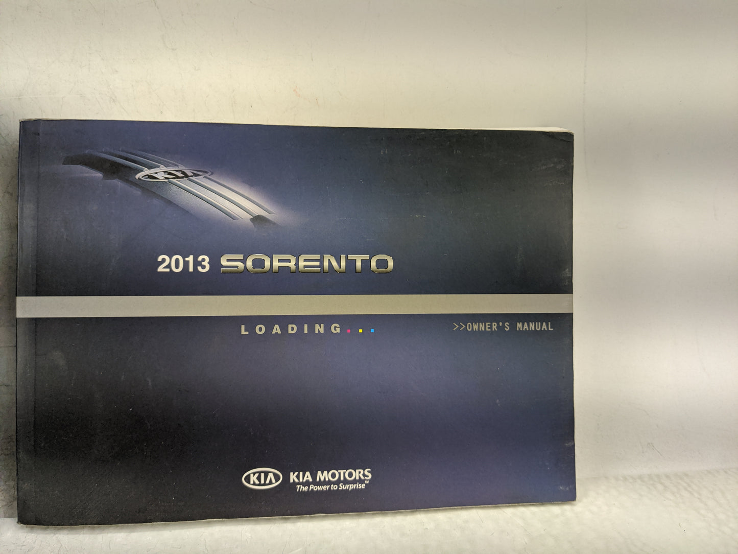 2013 Kia Sorento Owners Manual Book Guide OEM Used Auto Parts - Oemusedautoparts1.com