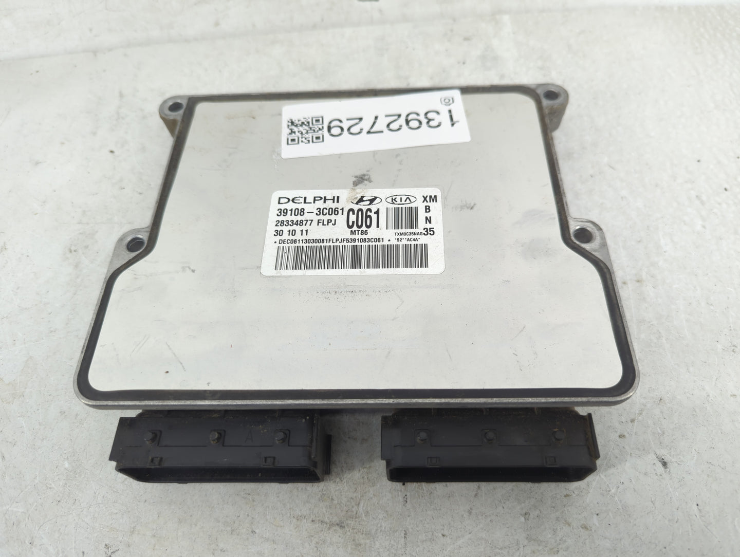 2011-2013 Kia Sorento PCM Engine Control Computer ECU ECM PCU OEM P/N:28334877 39108-3C061 Fits Fits 2011 2012 2013 OEM Used