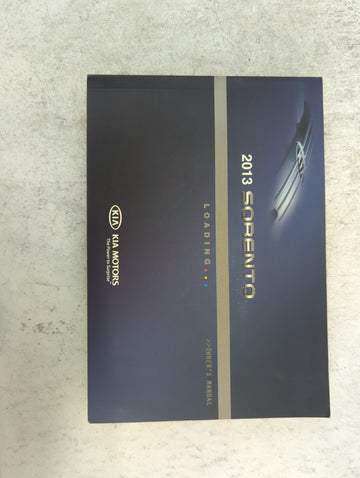 2013 Kia Sorento Owners Manual Book Guide P/N:A2PO-EU24A OEM Used Auto Parts - Oemusedautoparts1.com