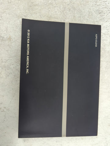2013 Kia Sorento Owners Manual Book Guide P/N:A2PO-EU24A OEM Used Auto Parts