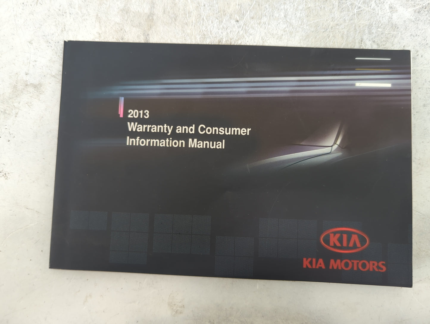 2013 Kia Sorento Owners Manual Book Guide P/N:A2P0-EU22A OEM Used Auto Parts - Oemusedautoparts1.com