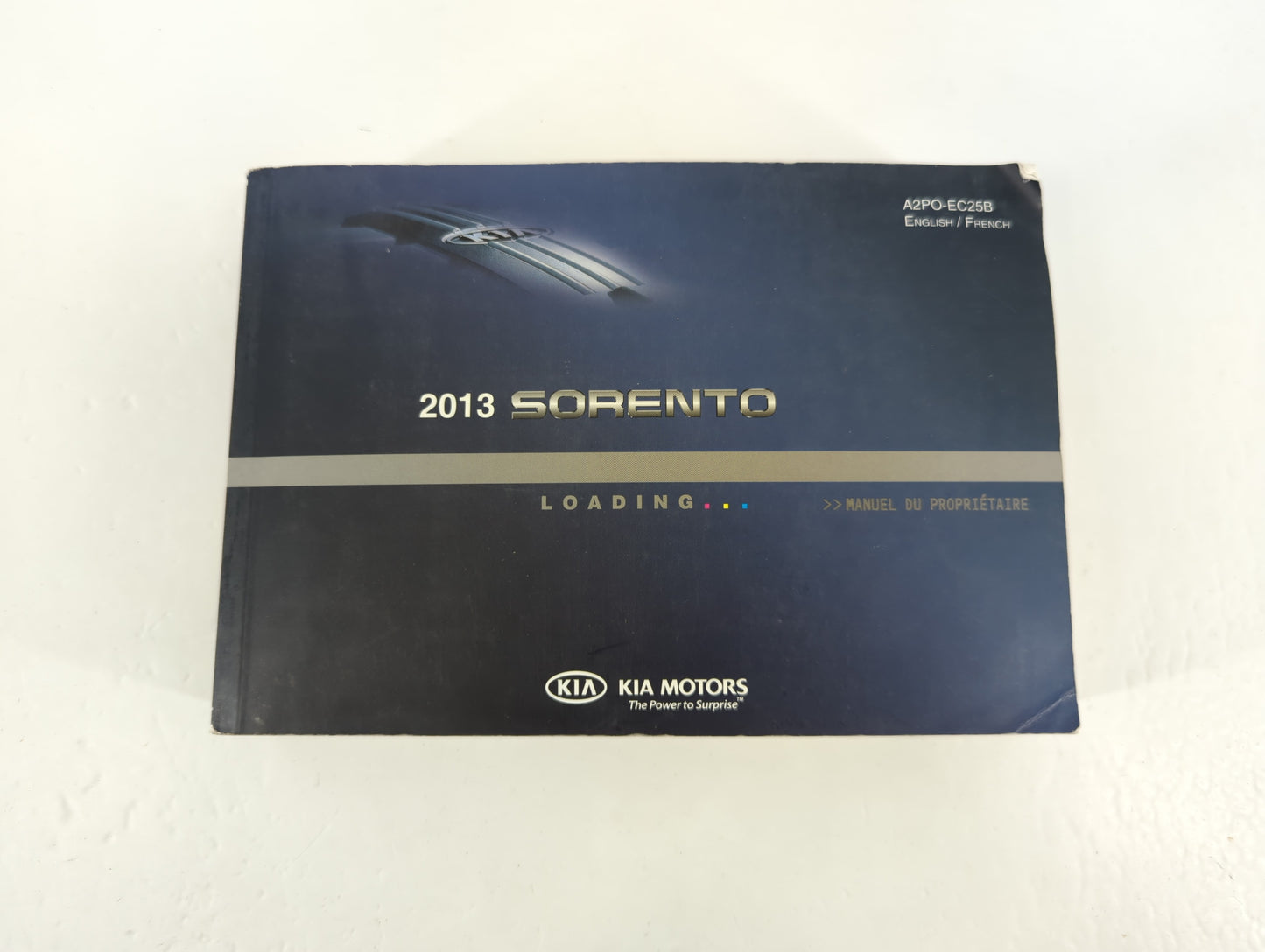 2013 Kia Sorento Owners Manual Book Guide P/N:A2PO-EC25B OEM Used Auto Parts - Oemusedautoparts1.com