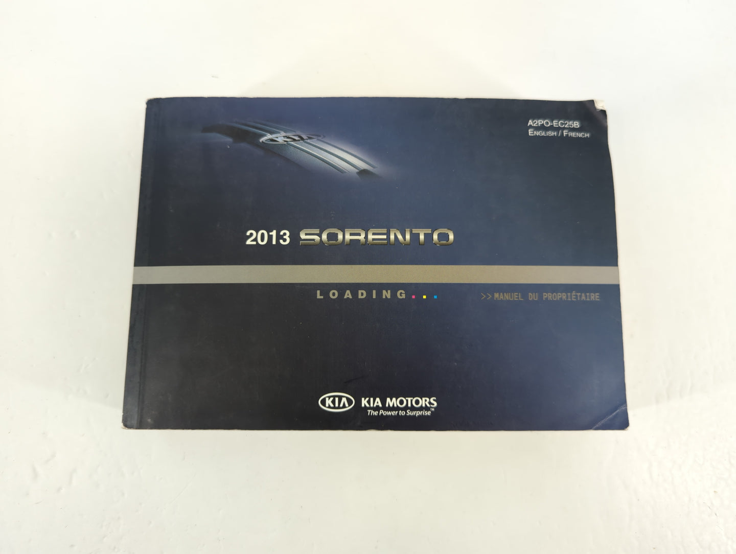 2013 Kia Sorento Owners Manual Book Guide P/N:A2PO-EC25B OEM Used Auto Parts - Oemusedautoparts1.com