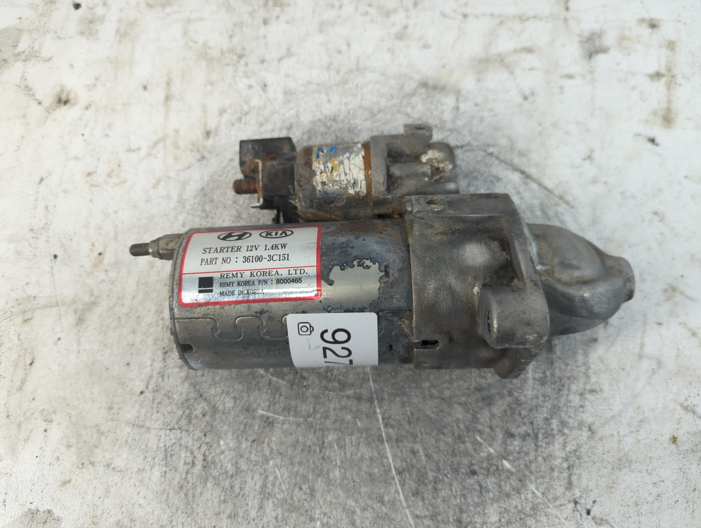 2013 Kia Sorento Car Starter Motor Solenoid OEM P/N:8000645 36100-3C151 Fits OEM Used Auto Parts - Oemusedautoparts1.com