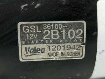 2013 Kia Soul Car Starter Motor Solenoid OEM P/N:1201942 36100-2B102 Fits Fits 2012 2014 2015 2016 2017 OEM Used Auto Parts