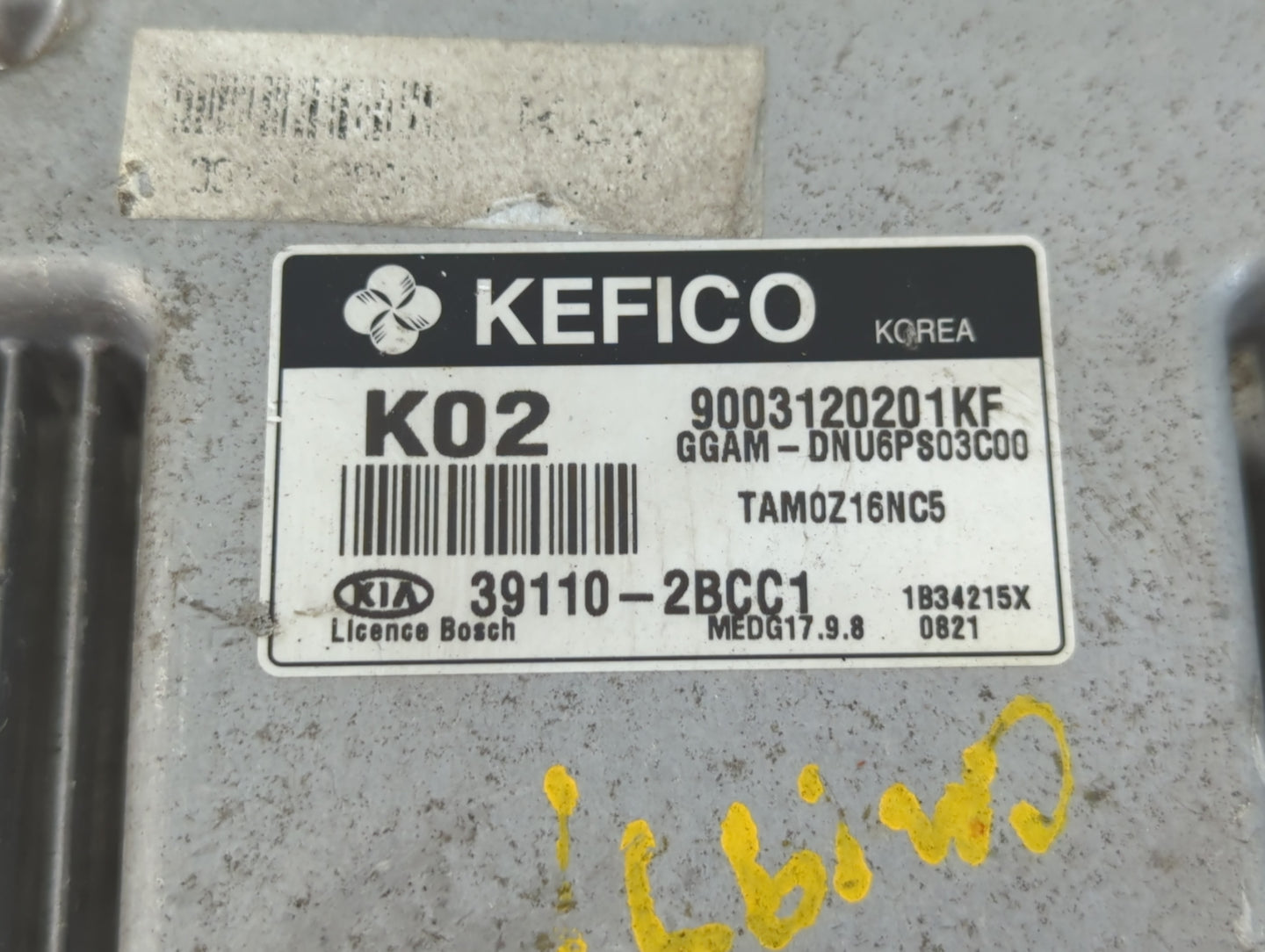 2012-2013 Kia Soul PCM Engine Control Computer ECU ECM PCU OEM P/N:39110-2BCC1 39101-2EAC3, 39100-2EAC3 Fits Fits 2012 2013 