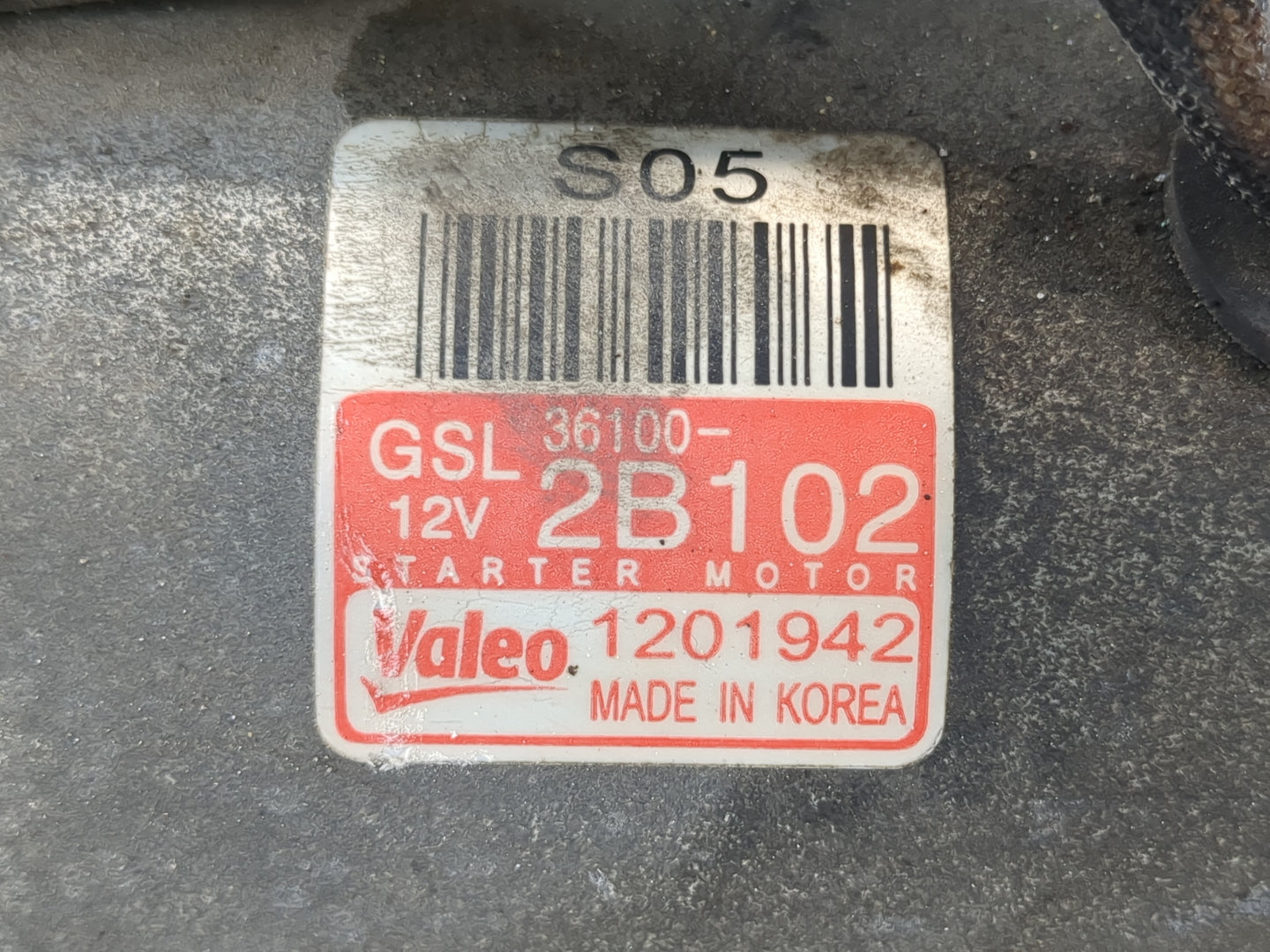 2012-2016 Kia Soul Car Starter Motor Solenoid OEM P/N:36100-2B102 Fits Fits 2012 2013 2014 2015 2016 OEM Used Auto Parts - O