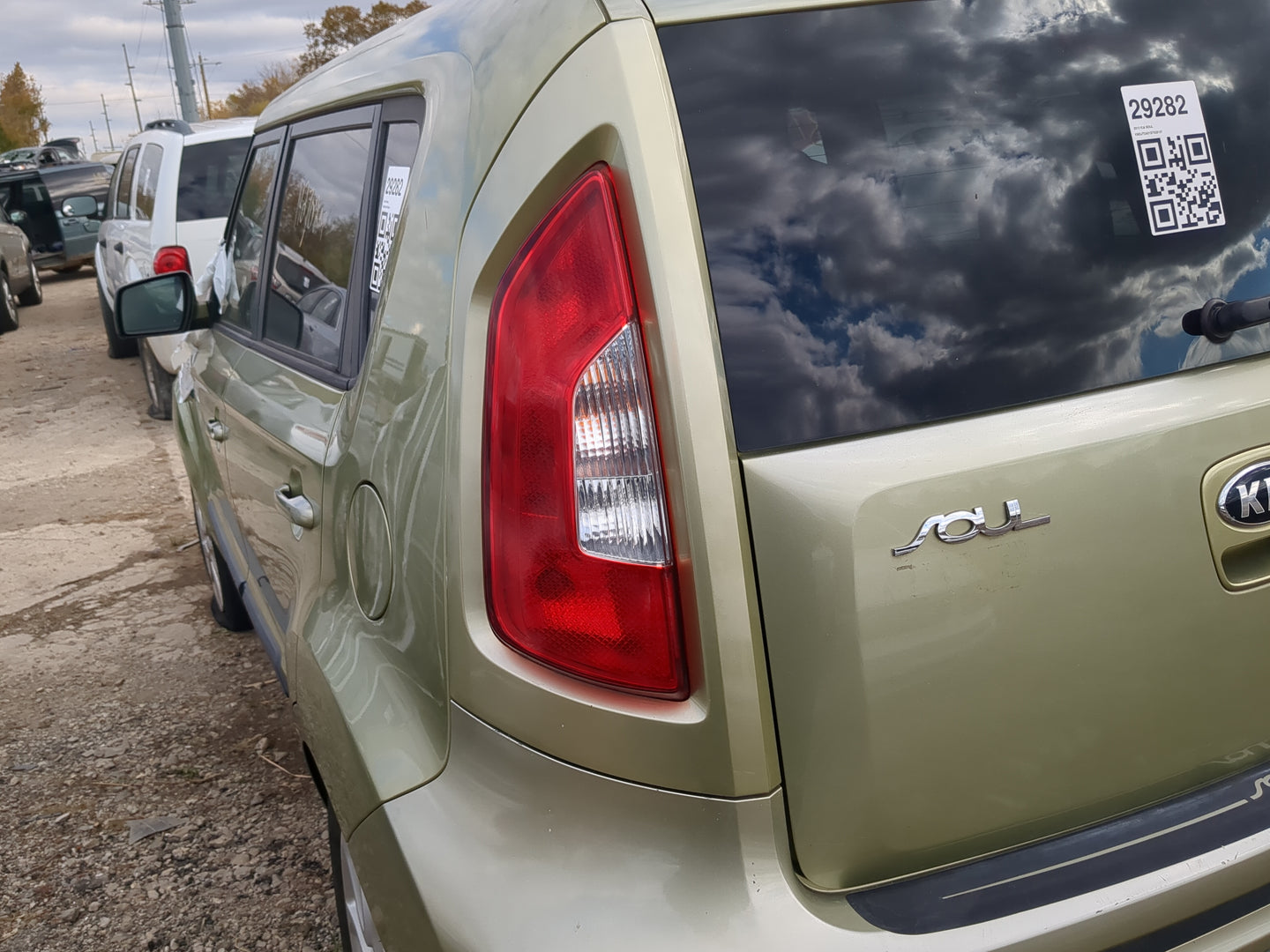2012-2013 Kia Soul Tail Light Assembly Driver Left OEM Fits Fits 2012 2013 OEM Used Auto Parts - Oemusedautoparts1.com
