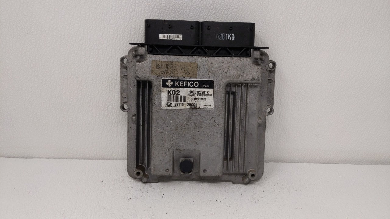 2013 Kia Soul PCM Engine Control Computer ECU ECM PCU OEM P/N:39110-2BCC1 Fits OEM Used Auto Parts - Oemusedautoparts1.com