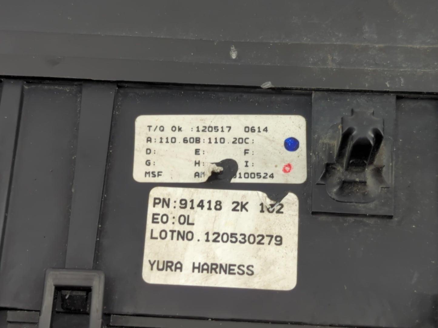 2012-2013 Kia Soul Fusebox Fuse Box Panel Relay Module P/N:914182K162 Fits Fits 2012 2013 OEM Used Auto Parts - Oemusedautop