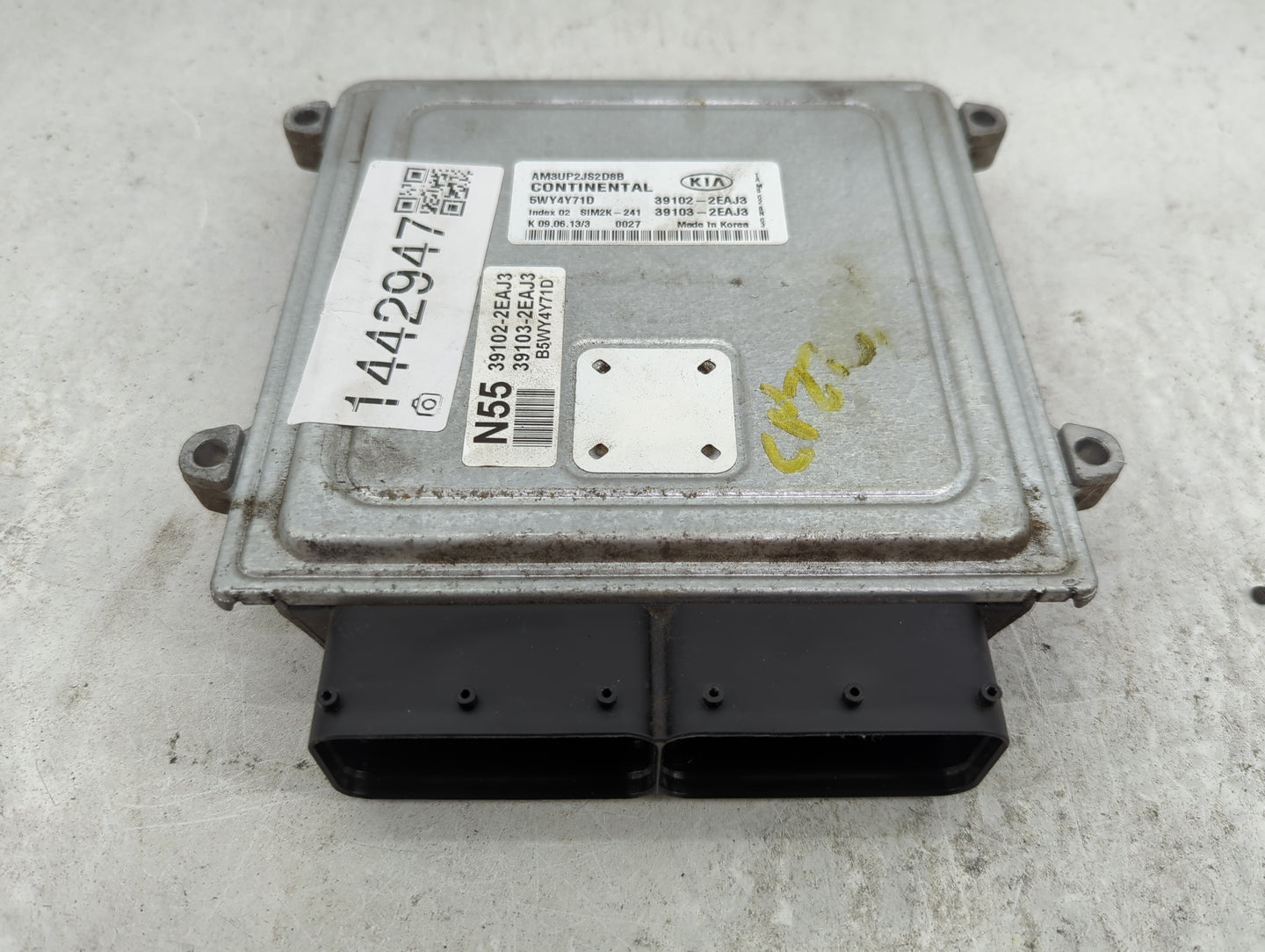 2012-2013 Kia Soul PCM Engine Control Computer ECU ECM PCU OEM P/N:AM3UP2JS2D8B 5WY4Y71D, 39102-2EAJ3 Fits Fits 2012 2013 OE