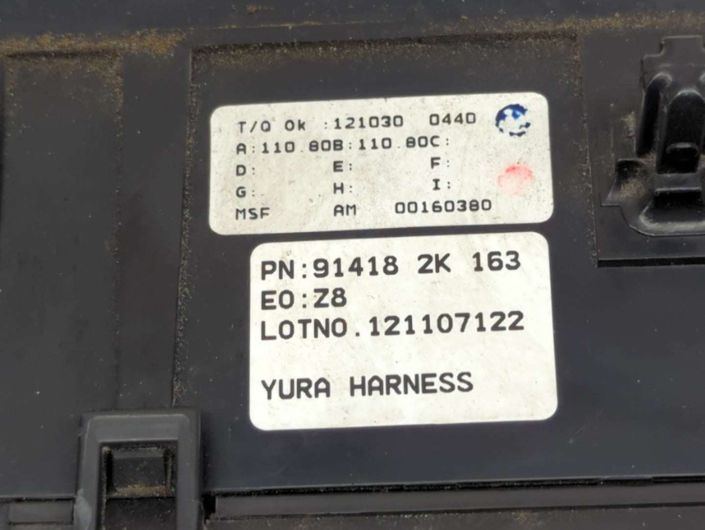 2012-2013 Kia Soul Fusebox Fuse Box Panel Relay Module P/N:91418 2K 163 18790-01031 Fits Fits 2012 2013 OEM Used Auto Parts 