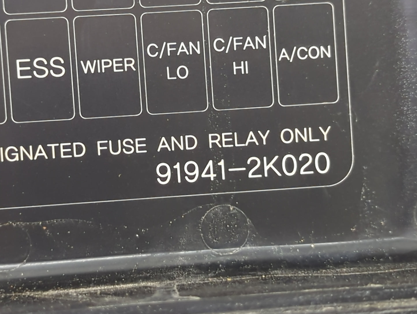 2012-2013 Kia Soul Fusebox Fuse Box Panel Relay Module P/N:91941-2K020 18790-01031 Fits Fits 2012 2013 OEM Used Auto Parts -