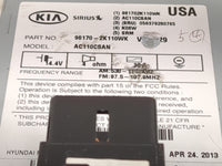 2012-2013 Kia Soul Radio AM FM Cd Player Receiver Replacement P/N:961702K110WK AC110CSAN Fits Fits 2012 2013 OEM Used Auto P