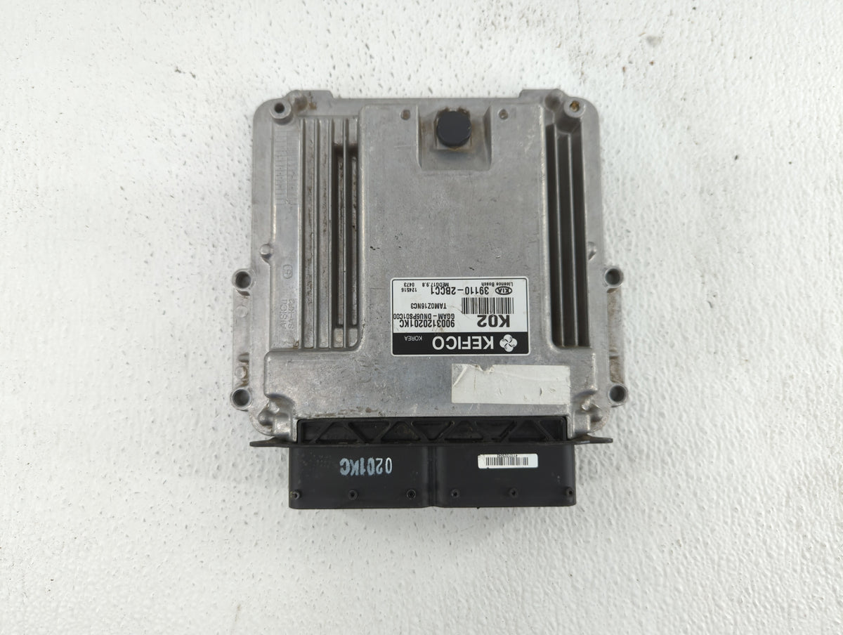 2013 Kia Soul PCM Engine Control Computer ECU ECM PCU OEM P/N:39110-2BCC1 OEM Used Auto Parts - Oemusedautoparts1.com