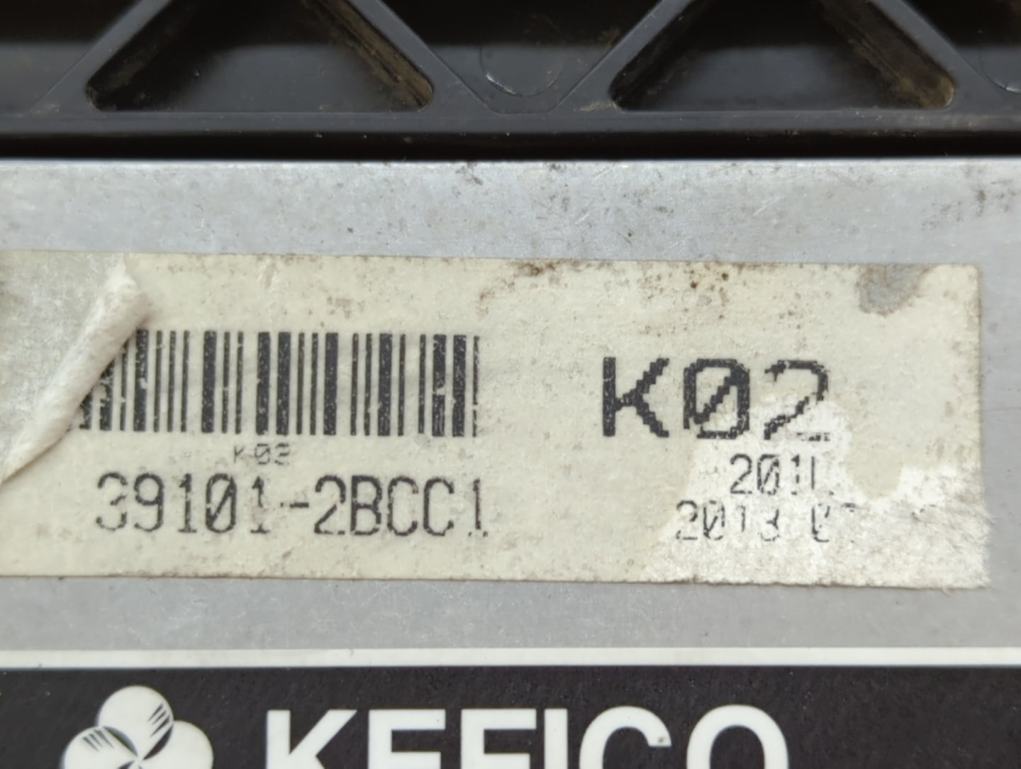 2013 Kia Soul PCM Engine Control Computer ECU ECM PCU OEM P/N:39110-2BCC1 Fits OEM Used Auto Parts - Oemusedautoparts1.com