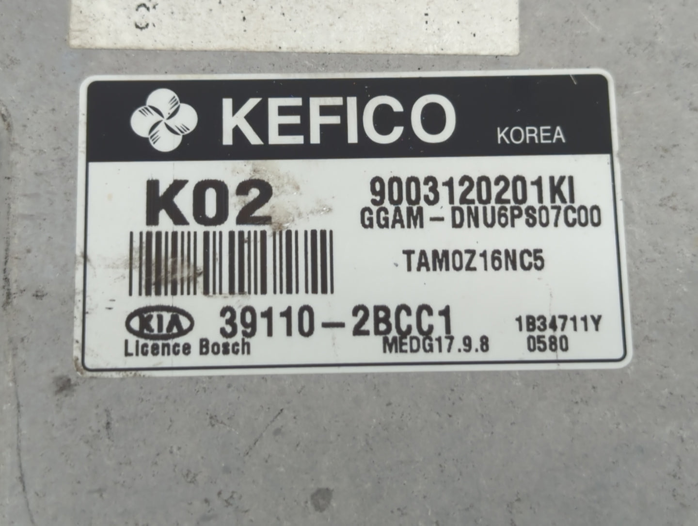 2013 Kia Soul PCM Engine Control Computer ECU ECM PCU OEM P/N:39110-2BCJ0 39110-2BCC1 Fits OEM Used Auto Parts - Oemusedauto