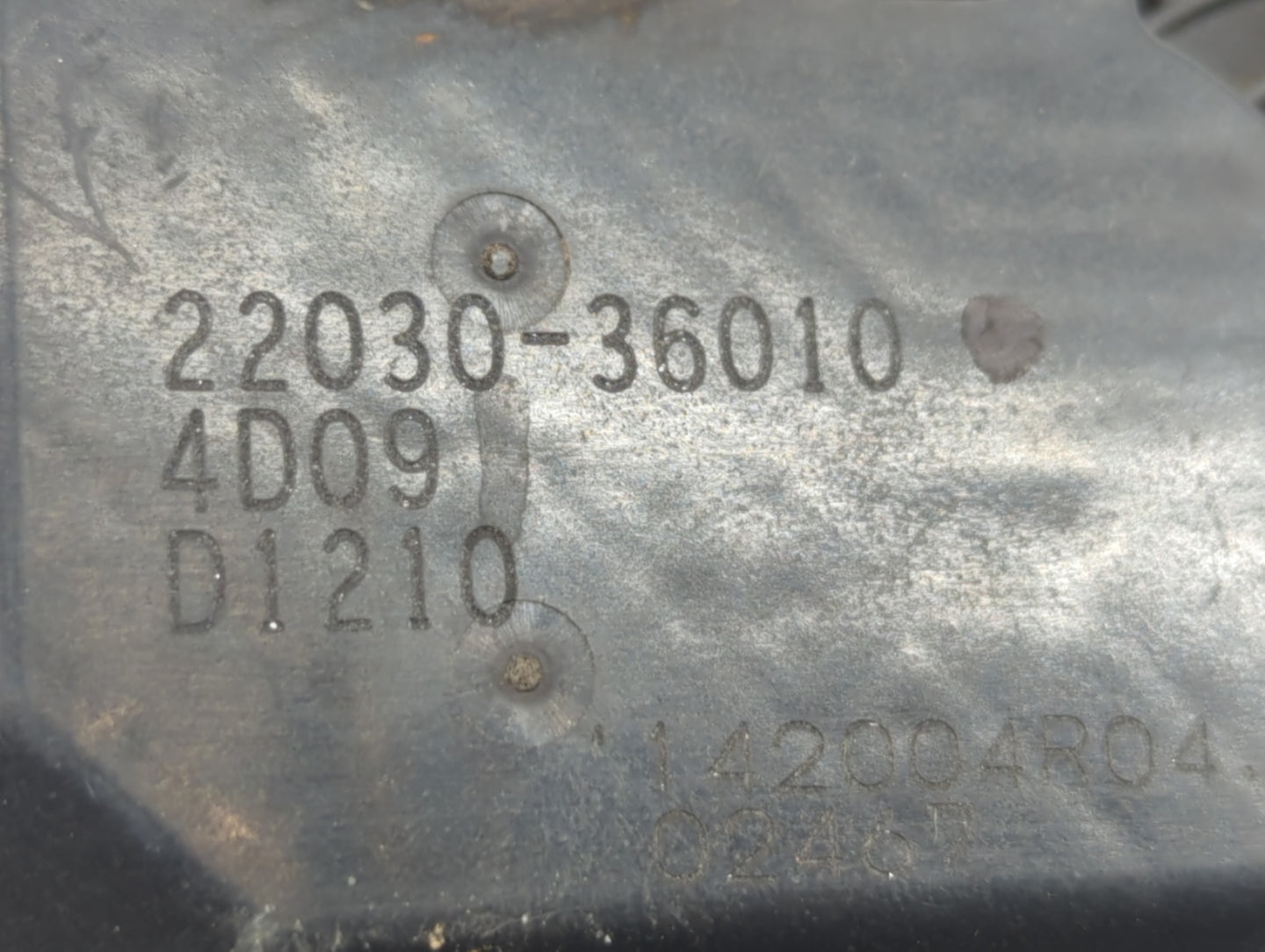 2012-2013 Kia Soul Throttle Body P/N:22030-36010 Fits Fits 2012 2013 2014 2015 2016 2018 2019 2020 2021 OEM Used Auto Parts 