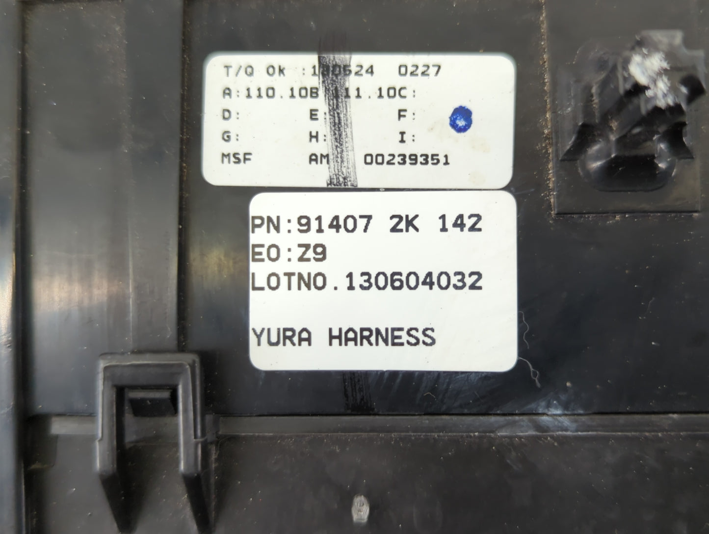 2012-2013 Kia Soul Fusebox Fuse Box Panel Relay Module P/N:91407 2K 142 Fits Fits 2012 2013 OEM Used Auto Parts - Oemusedaut