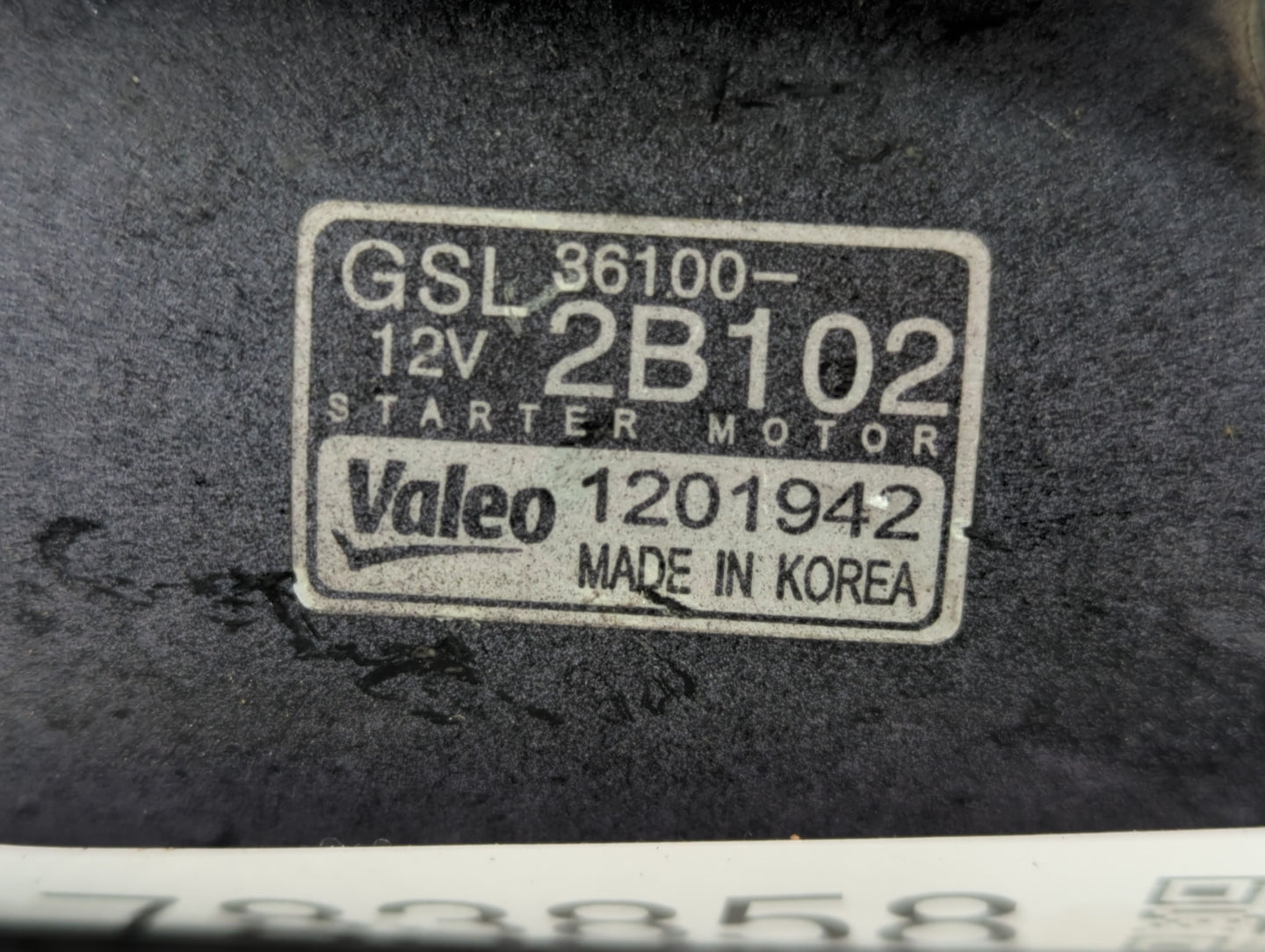 2012-2013 Kia Soul Car Starter Motor Solenoid OEM P/N:36100-2B102 GSL Fits Fits 2012 2013 2014 2015 2016 2017 OEM Used Auto 