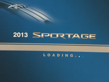 2013 Kia Sportage Owners Manual Book Guide P/N:A3WO-EU2DD OEM Used Auto Parts
