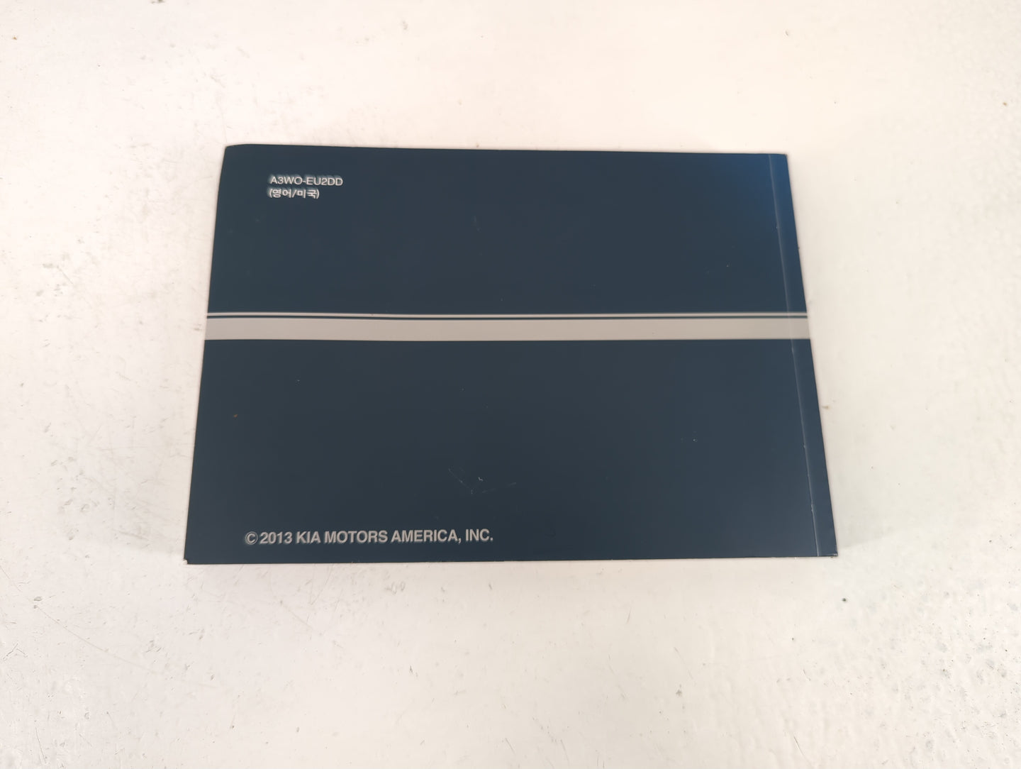 2013 Kia Sportage Owners Manual Book Guide P/N:A3WO-EU2DD OEM Used Auto Parts - Oemusedautoparts1.com