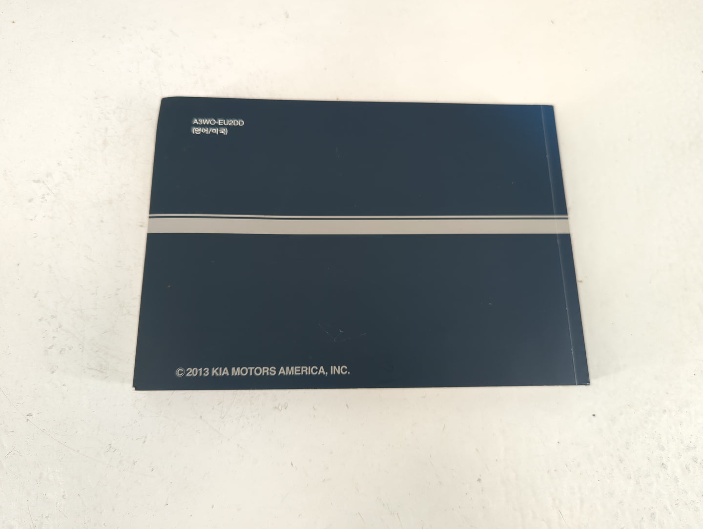 2013 Kia Sportage Owners Manual Book Guide P/N:A3WO-EU2DD OEM Used Auto Parts - Oemusedautoparts1.com