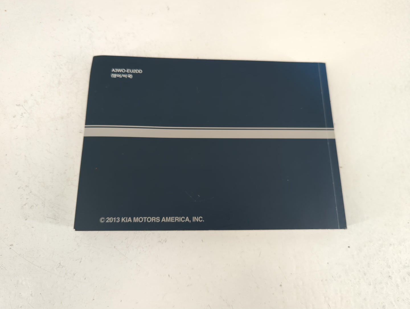 2013 Kia Sportage Owners Manual Book Guide P/N:A3WO-EU2DD OEM Used Auto Parts - Oemusedautoparts1.com