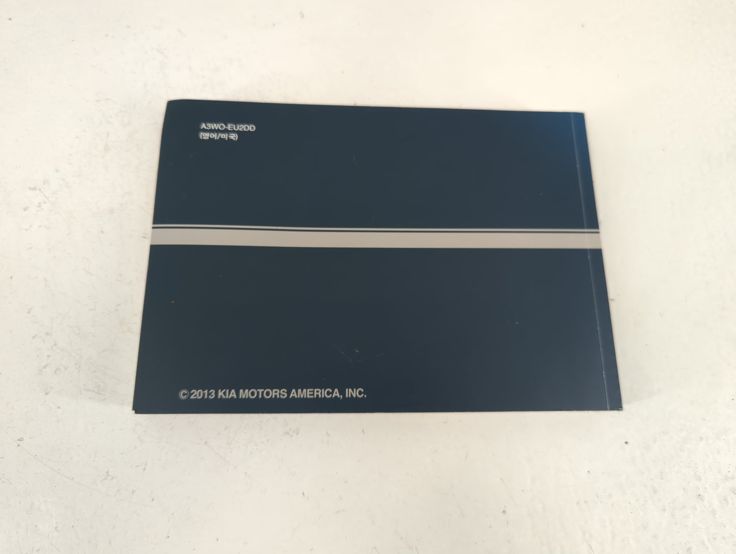 2013 Kia Sportage Owners Manual Book Guide P/N:A3WO-EU2DD OEM Used Auto Parts - Oemusedautoparts1.com