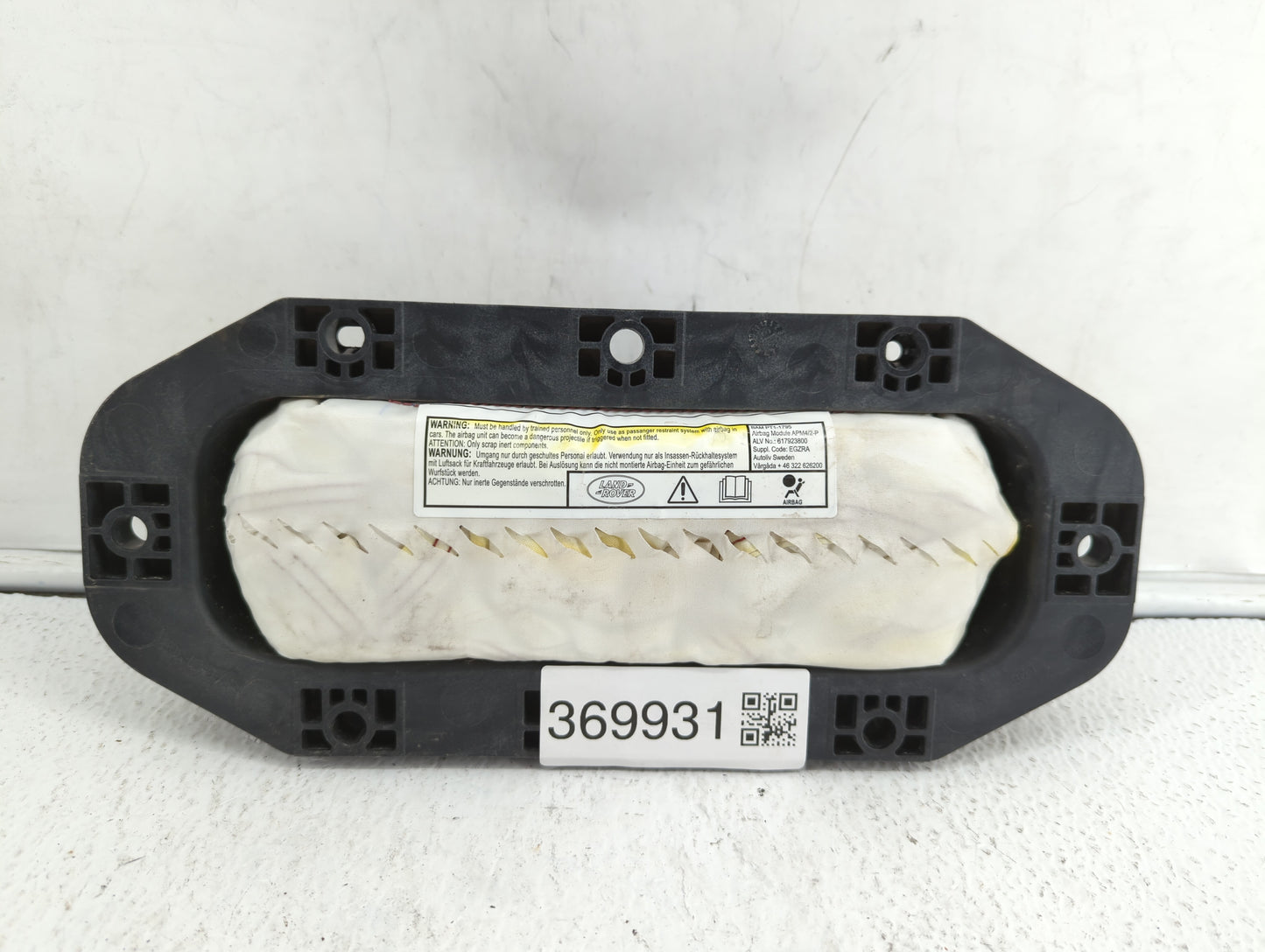 2012 Land Rover Range Rover Evoque Air Bag Passenger Right Dashboard Oem - Oemusedautoparts1.com