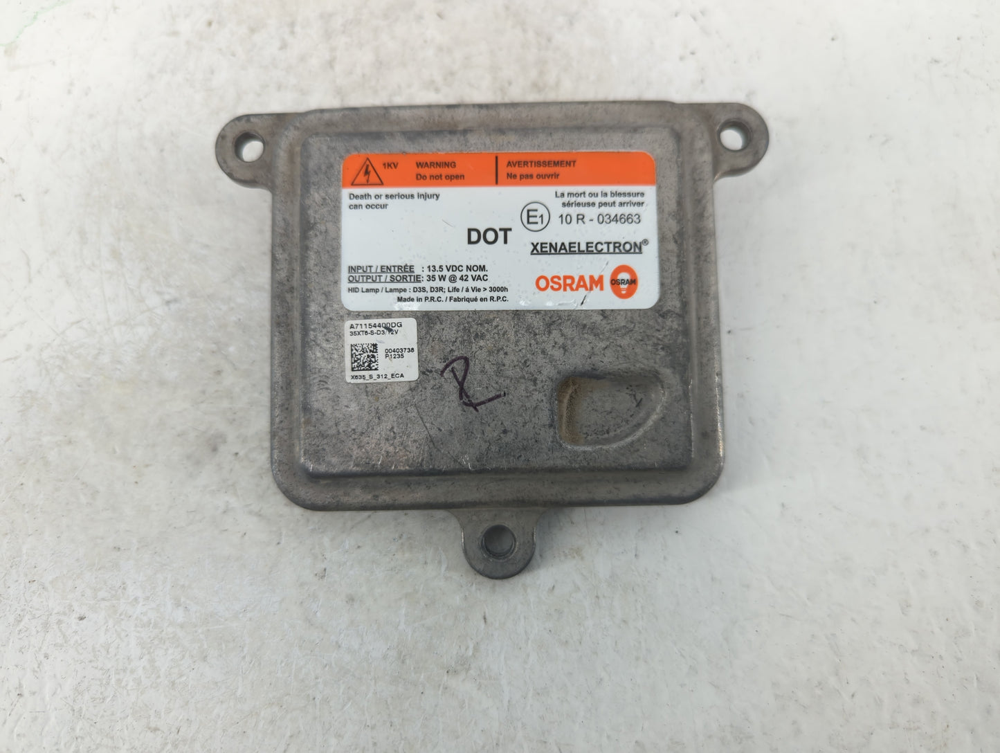 2012-2013 Land Rover Range Rover Evoque Headlight Ballast Head Light - Oemusedautoparts1.com