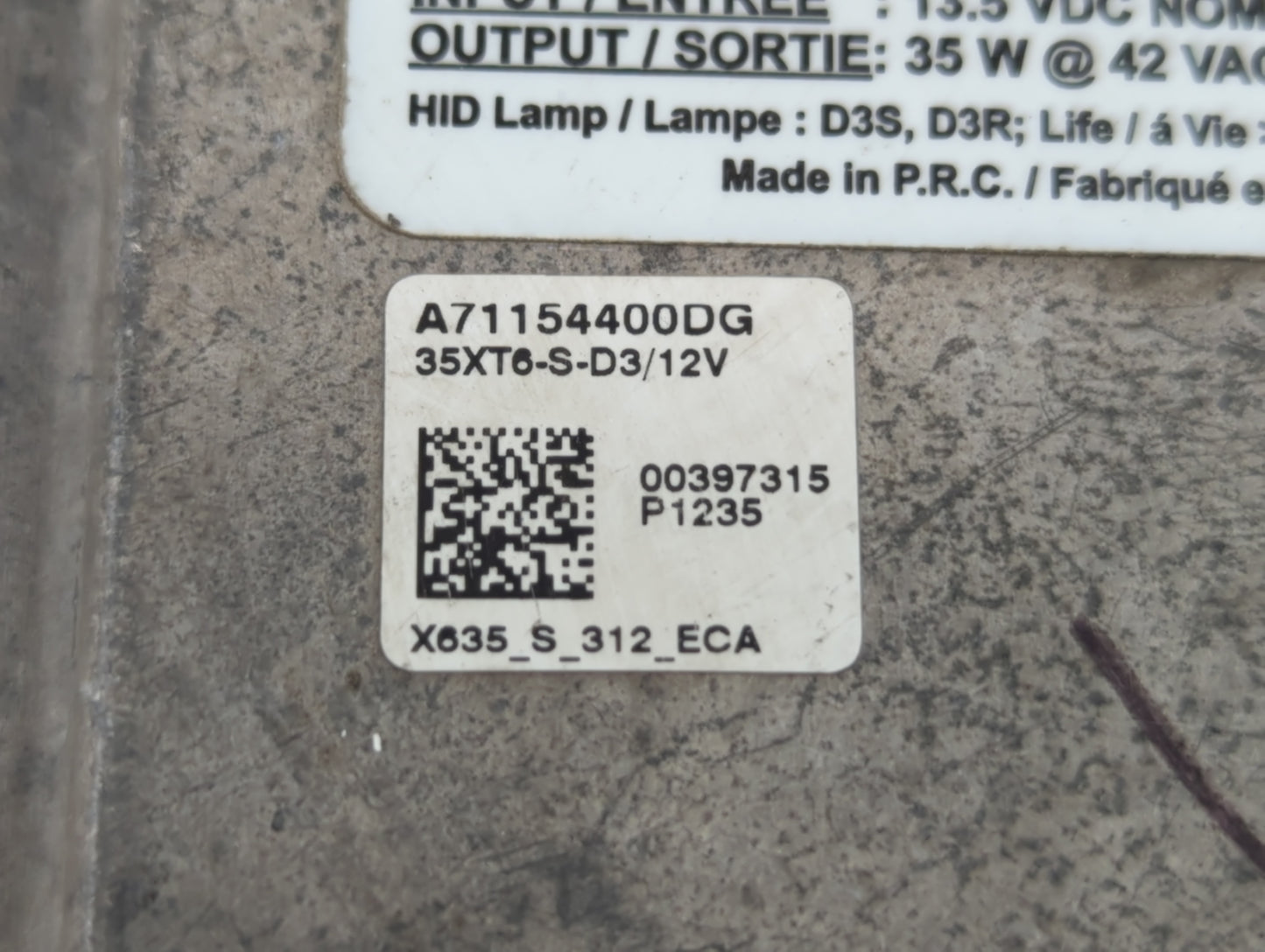 2012-2013 Land Rover Range Rover Evoque Headlight Ballast Head Light - Oemusedautoparts1.com
