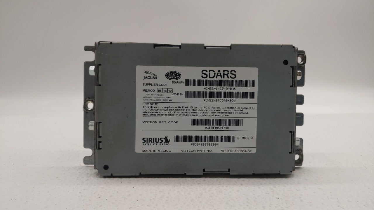 2013 Land Rover Range Rover Sport Radio AM FM Cd Player Receiver Replacement P/N:CH22-14C740-BA Fits OEM Used Auto Parts - O