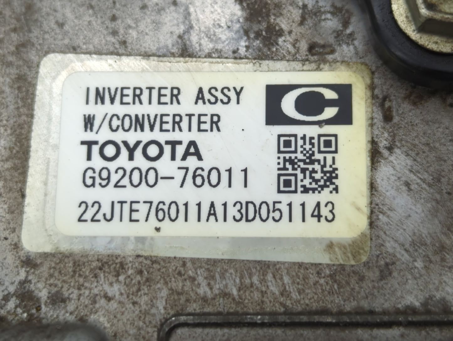 2013 Lexus Ct200h Hybrid DC Synergy Drive Power Inverter P/N:G9200-76011 Fits OEM Used Auto Parts - Oemusedautoparts1.com