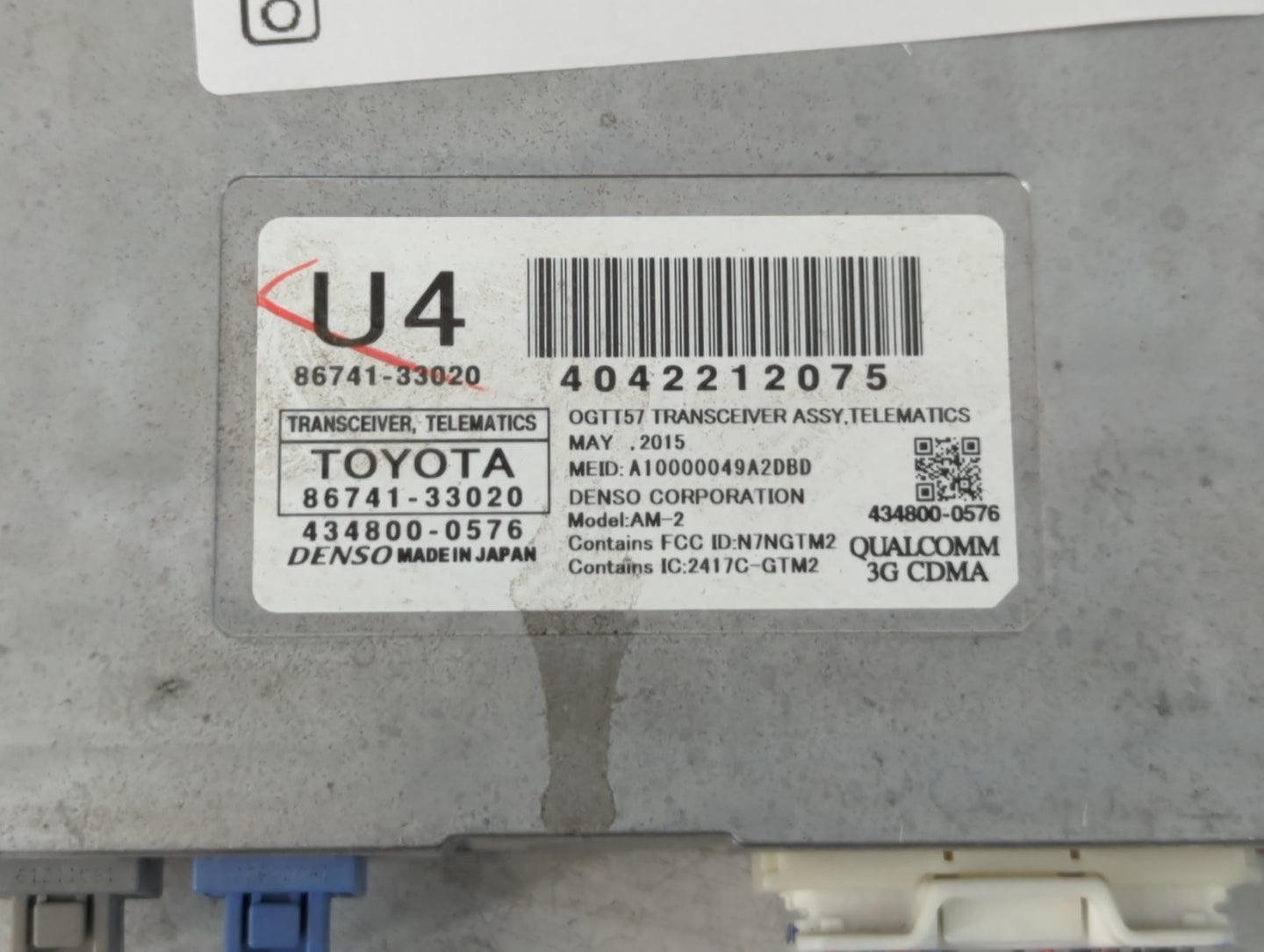 2011-2013 Lexus Ct200h Radio AM FM Cd Player Receiver Replacement P/N:86741-33020 Fits Fits 2011 2012 2013 OEM Used Auto Par