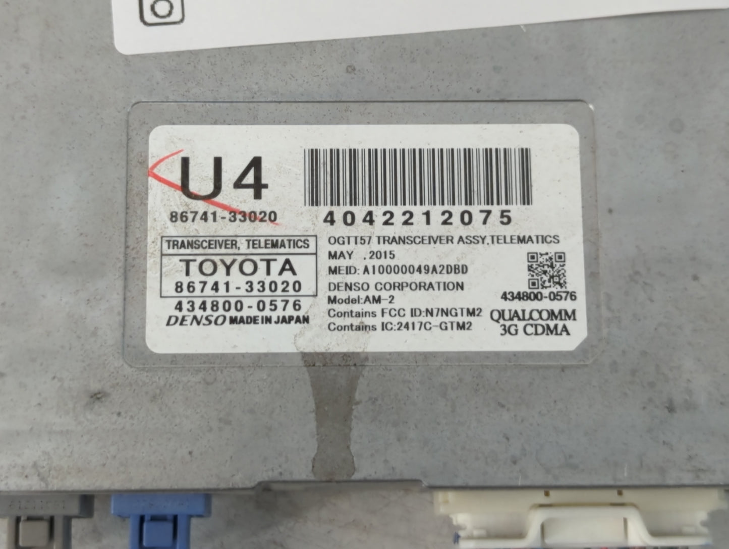 2011-2013 Lexus Ct200h Radio AM FM Cd Player Receiver Replacement P/N:86741-33020 Fits Fits 2011 2012 2013 OEM Used Auto Par