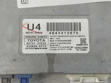 2011-2013 Lexus Ct200h Radio AM FM Cd Player Receiver Replacement P/N:86741-33020 Fits Fits 2011 2012 2013 OEM Used Auto Parts